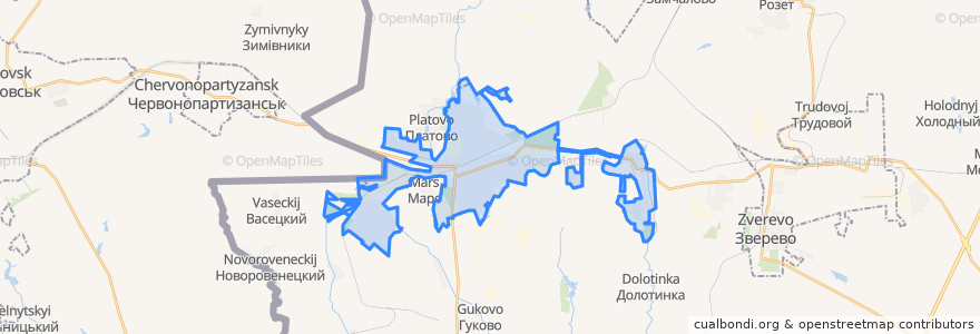 Mapa de ubicacion de городской округ Гуково.