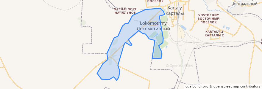 Mapa de ubicacion de Локомотивный городской округ.