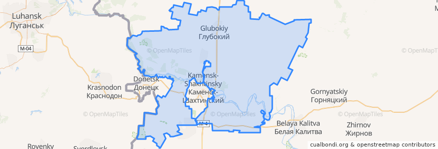 Mapa de ubicacion de Каменский район.