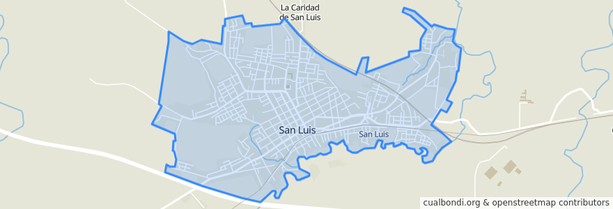 Mapa de ubicacion de Ciudad de San Luis.