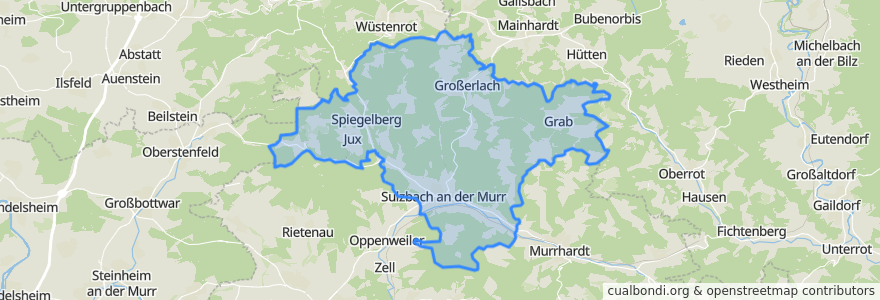 Mapa de ubicacion de Gemeindeverwaltungsverband Sulzbach.