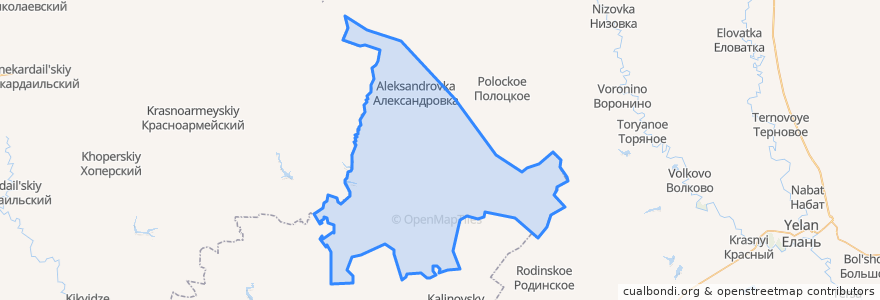 Mapa de ubicacion de Ежовское сельское поселение.