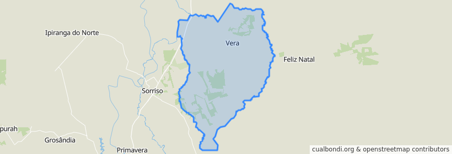 Mapa de ubicacion de Vera.