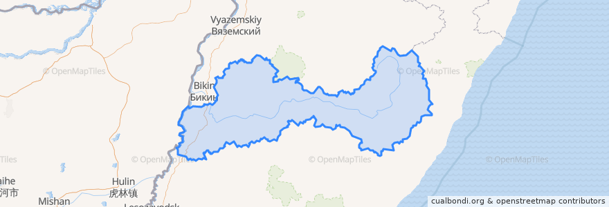 Mapa de ubicacion de Пожарский муниципальный округ.