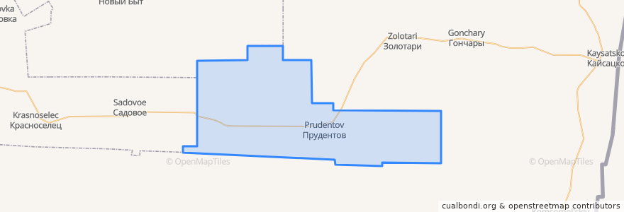 Mapa de ubicacion de Революционное сельское поселение.