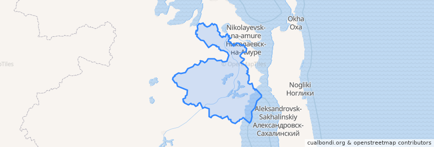 Mapa de ubicacion de Ульчский район.