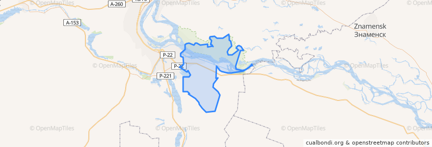 Mapa de ubicacion de Светлоярское городское поселение.