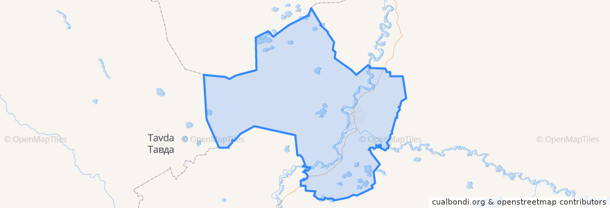 Mapa de ubicacion de Тобольский район.