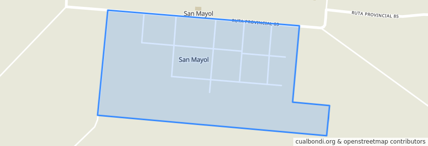 Mapa de ubicacion de San Mayol.