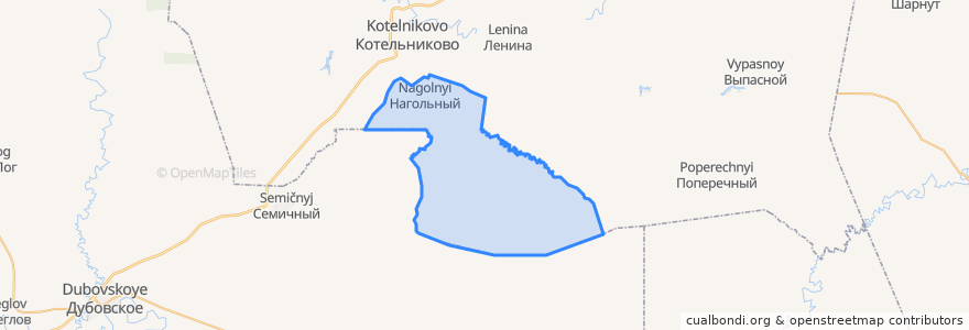 Mapa de ubicacion de Наголенское сельское поселение.