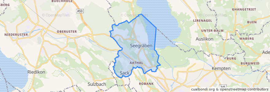 Mapa de ubicacion de Seegräben.