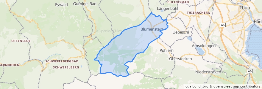 Mapa de ubicacion de Blumenstein.