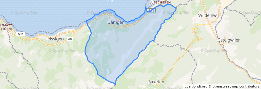 Mapa de ubicacion de Därligen.