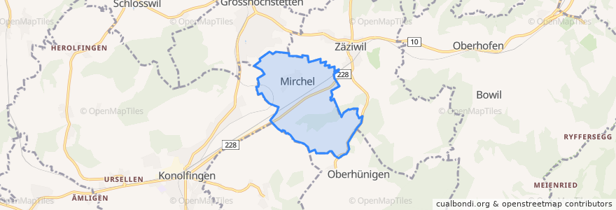 Mapa de ubicacion de Mirchel.