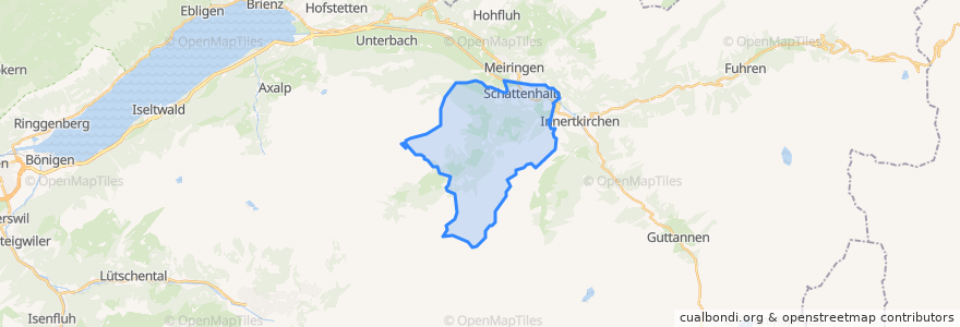 Mapa de ubicacion de Schattenhalb.