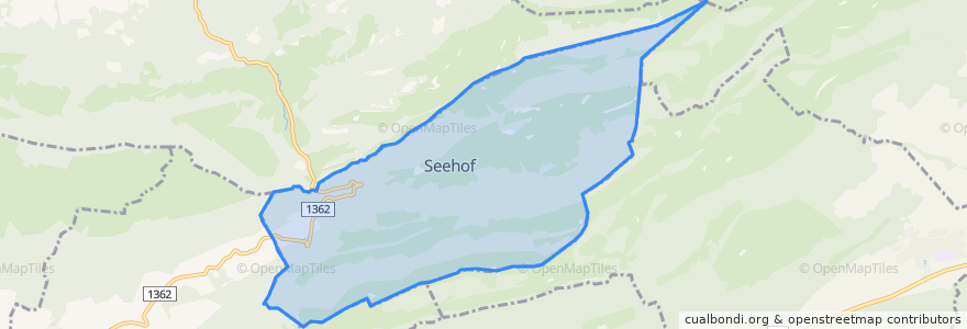 Mapa de ubicacion de Seehof.