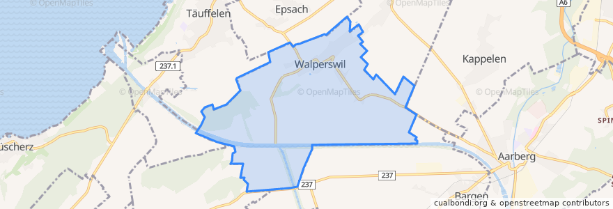 Mapa de ubicacion de Walperswil.