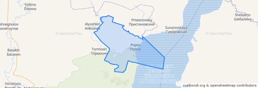 Mapa de ubicacion de Захаровское сельское поселение.