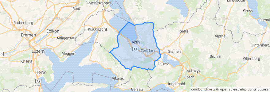 Mapa de ubicacion de Arth.