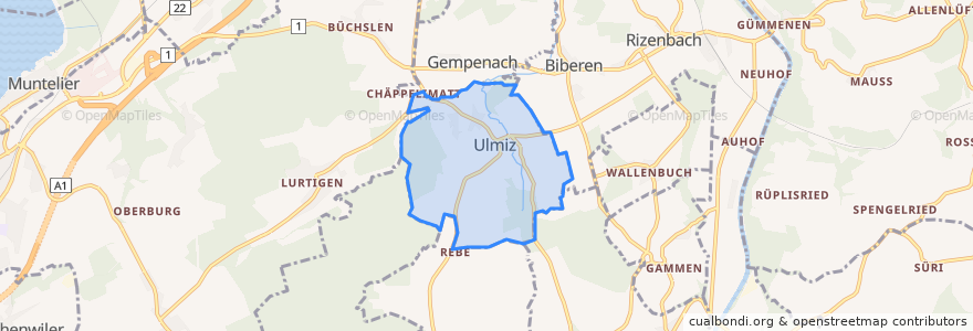 Mapa de ubicacion de Ulmiz.