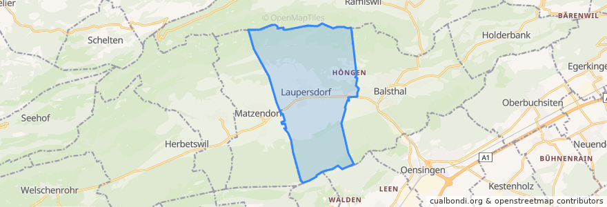 Mapa de ubicacion de Laupersdorf.