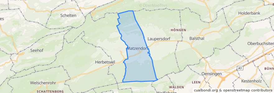 Mapa de ubicacion de Matzendorf.