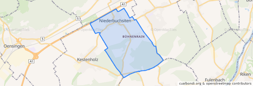 Mapa de ubicacion de Niederbuchsiten.