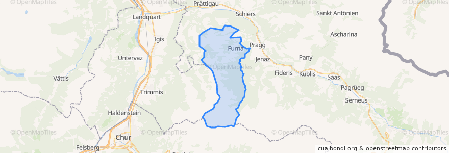 Mapa de ubicacion de Furna.