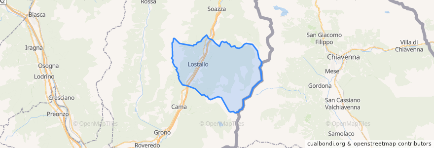 Mapa de ubicacion de Lostallo.