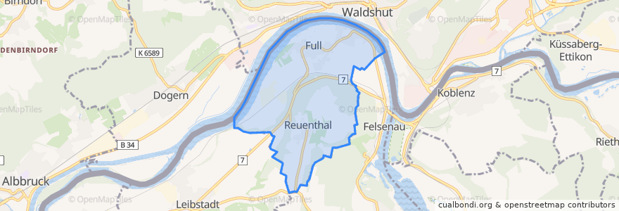 Mapa de ubicacion de Full-Reuenthal.