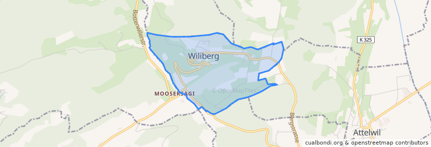 Mapa de ubicacion de Wiliberg.