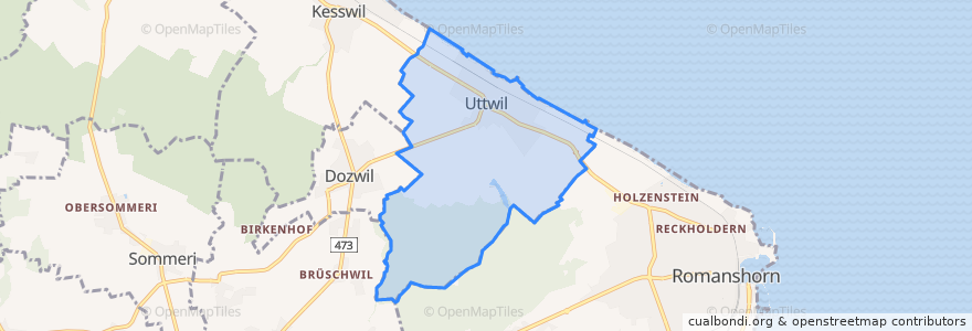Mapa de ubicacion de Uttwil.