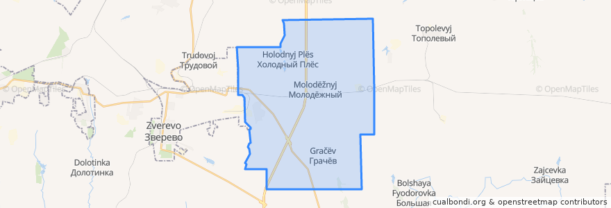 Mapa de ubicacion de Михайловское сельское поселение.