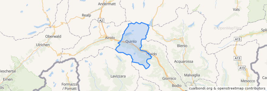 Mapa de ubicacion de Circolo di Quinto.