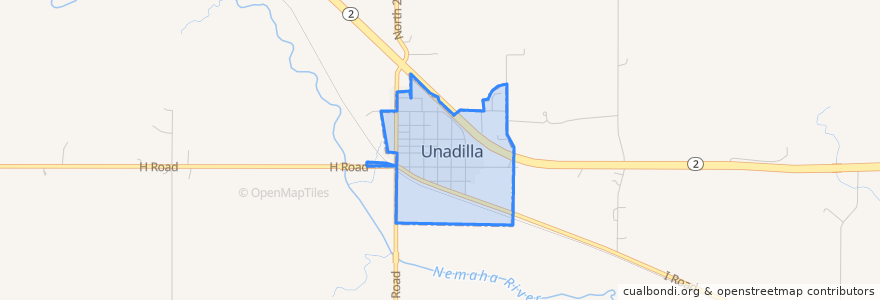 Mapa de ubicacion de Unadilla.