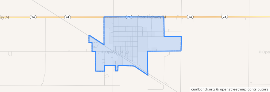 Mapa de ubicacion de Fairfield.