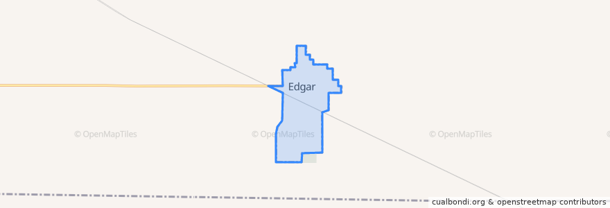 Mapa de ubicacion de Edgar.