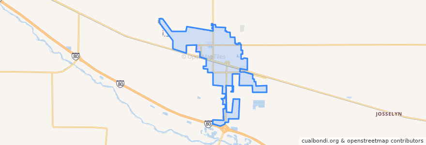 Mapa de ubicacion de Lexington.