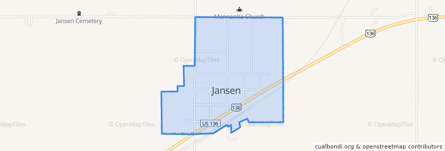 Mapa de ubicacion de Jansen.