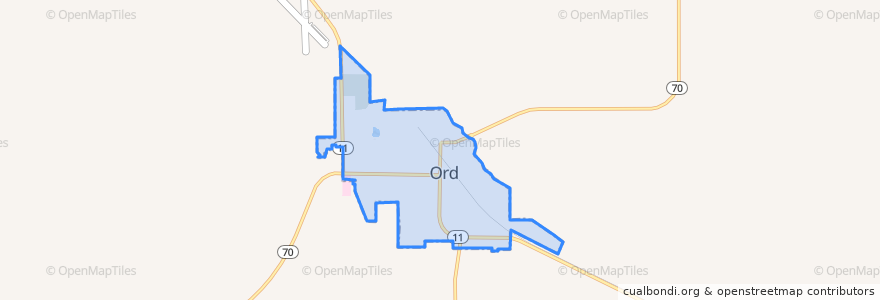 Mapa de ubicacion de Ord.