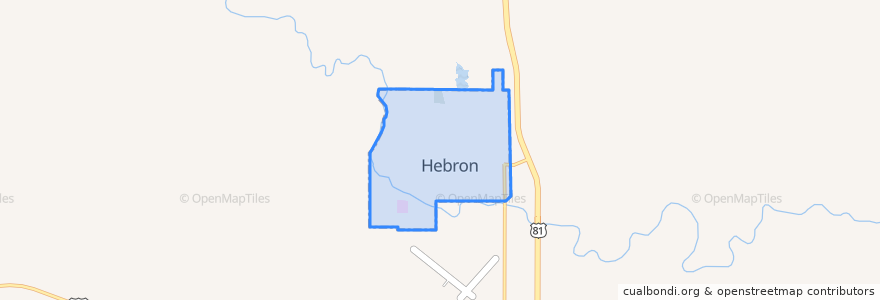 Mapa de ubicacion de Hebron.