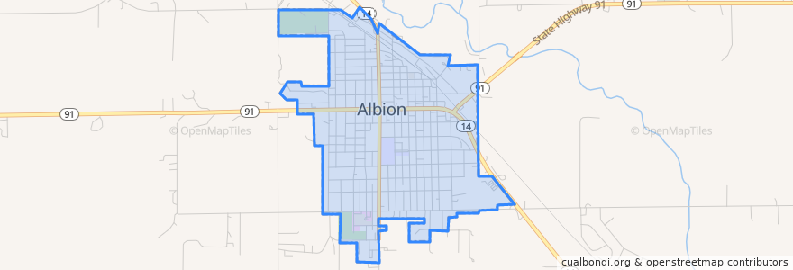 Mapa de ubicacion de Albion.