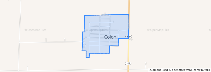 Mapa de ubicacion de Colon.