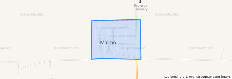 Mapa de ubicacion de Malmo.