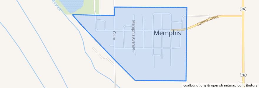 Mapa de ubicacion de Memphis.