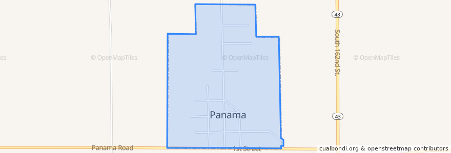 Mapa de ubicacion de Panama.