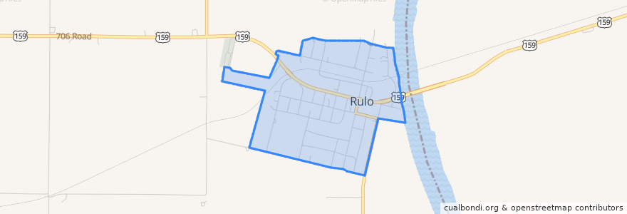 Mapa de ubicacion de Rulo.