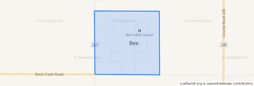 Mapa de ubicacion de Bee.