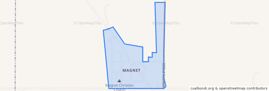 Mapa de ubicacion de Magnet.