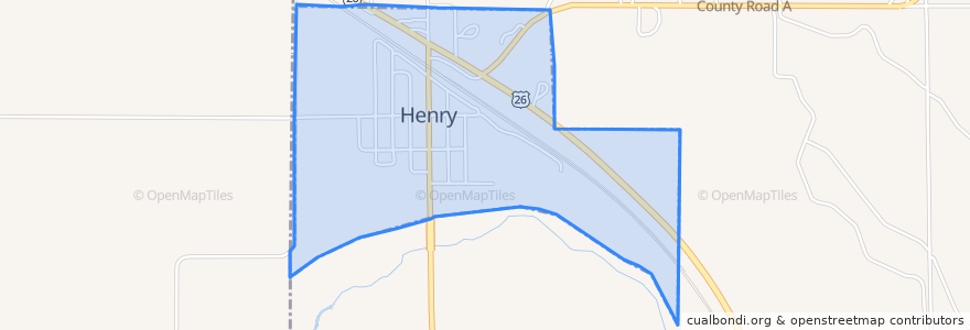 Mapa de ubicacion de Henry.